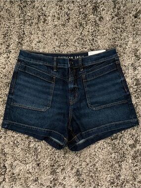 🐛 NWT American Eagle Outfitters Dark Indigo Denim Shorts
